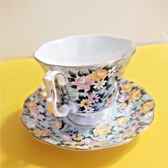 Royal Albert Tea Cup & Saucer set Garden Party Series Summer Skies - Picture 4 of 12